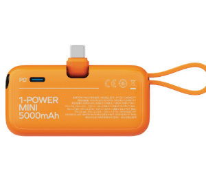 MOMAX - 1-Power Mini 5000mAh USB-C摺疊充電插頭 及USB-C線移動電源
