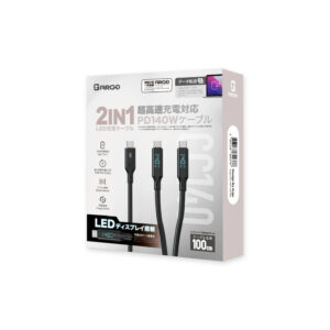 ARGO CC140 C to C 一開二 雙快充數顯數據線 1M